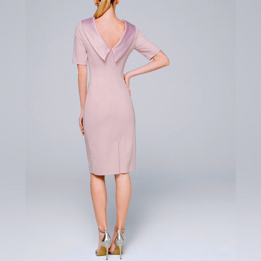 BRAND NEW White House Black Market Satin Collar Sheath Dress Size 00